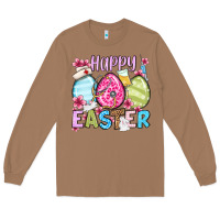 Toasted Coconut Happy Easter eggs Long Sleeve Tee - OliviaCreatesArt