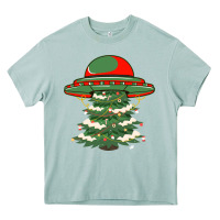 Arona Ufo Christmas Pine Tree Heavy Core Tee - Bettercallsaul