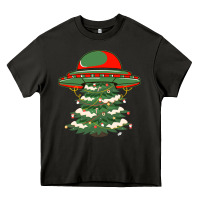 Asphalt Ufo Christmas Pine Tree Heavy Core Tee - Bettercallsaul
