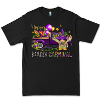 Black Happy Mardi Carnival with truck Premium Tee - NancyCooperArtShop