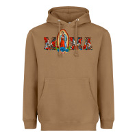 Toasted Coconut mama our lady of guadalupe Heavyweight Hoodie - BarkalooDesign