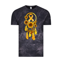 Cloud Black childhood cancer awareness dreamcatcher Vintage Tee - Jasminsmagicworld