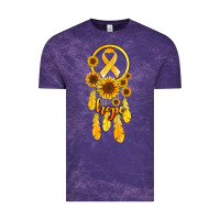 Cloud Purple childhood cancer awareness dreamcatcher Vintage Tee - Jasminsmagicworld