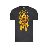 Vintage Black childhood cancer awareness dreamcatcher Vintage Tee - Jasminsmagicworld