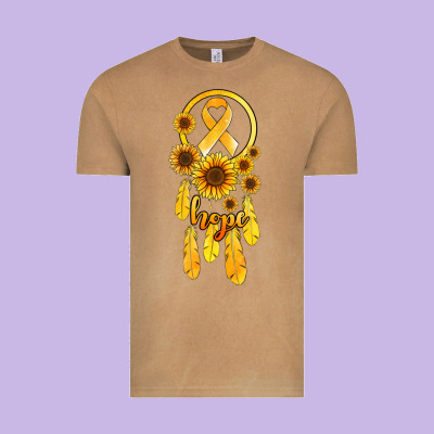Childhood Cancer Awareness Dreamcatcher Vintage Tee Designed By Jasminsmagicworld