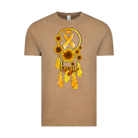 Vintage Coffee childhood cancer awareness dreamcatcher Vintage Tee - Jasminsmagicworld