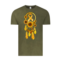 Vintage Olive childhood cancer awareness dreamcatcher Vintage Tee - Jasminsmagicworld