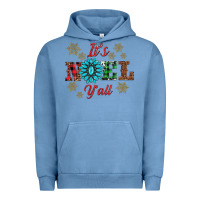 Pigment Pebble Blue it's noel y'all Urban Hoodie - AdoDesignShop