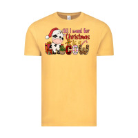 Vintage Mustard all want for christmas is a cow Vintage Tee - CowGirlArtShop