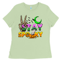 Matcha Stay spooky Ladies Tee - NancyCooperArtShop
