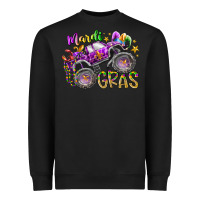 Black mardi gras monster truck Heavyweight Sweatshirt - RacoonDesign