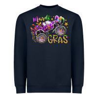 Navy mardi gras monster truck Heavyweight Sweatshirt - RacoonDesign