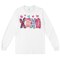 White xoxo pig olivia Long Sleeve Tee - OliviaCreatesArt