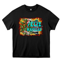 Black feliz navidad Heavy Core Tee - RanaPortraitStore