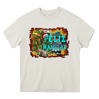 Cream feliz navidad Heavy Core Tee - RanaPortraitStore