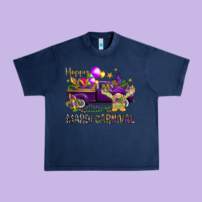 Happy Mardi Carnival With Truck Urban Heavy Tee Designed By Howdyjamesfarm
