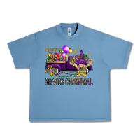 Pebble Blue Happy Mardi carnival with truck Urban Heavy Tee - HowdyJamesFarm