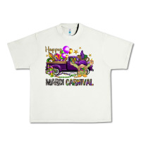 Pistachio Happy Mardi carnival with truck Urban Heavy Tee - HowdyJamesFarm