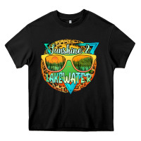 Black sunshine & lakewater Heavy Core Tee - JahusDesignShop