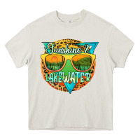 Cream sunshine & lakewater Heavy Core Tee - JahusDesignShop