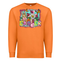 Carrot easter cross background Premium Sweatshirt - BarkalooDesign