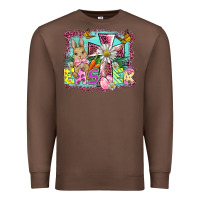 Chestnut easter cross background Premium Sweatshirt - BarkalooDesign