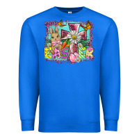 True Royal easter cross background Premium Sweatshirt - BarkalooDesign