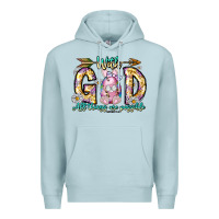 Blue Mist With God All Things Are Possible Easter Day Premium Hoodie - CowhideDigitalArt