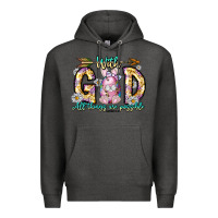 Charcoal Heather With God All Things Are Possible Easter Day Premium Hoodie - CowhideDigitalArt