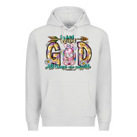Dove Grey With God All Things Are Possible Easter Day Premium Hoodie - CowhideDigitalArt
