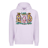 Lilac With God All Things Are Possible Easter Day Premium Hoodie - CowhideDigitalArt