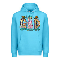 Ocean Blue With God All Things Are Possible Easter Day Premium Hoodie - CowhideDigitalArt