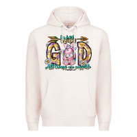 Pale Pink With God All Things Are Possible Easter Day Premium Hoodie - CowhideDigitalArt