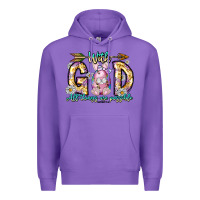 Purple With God All Things Are Possible Easter Day Premium Hoodie - CowhideDigitalArt
