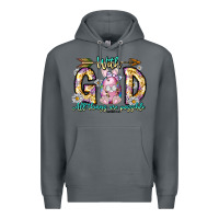 Rock With God All Things Are Possible Easter Day Premium Hoodie - CowhideDigitalArt