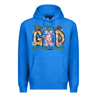 True Royal With God All Things Are Possible Easter Day Premium Hoodie - CowhideDigitalArt