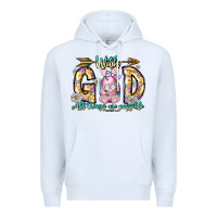 White With God All Things Are Possible Easter Day Premium Hoodie - CowhideDigitalArt