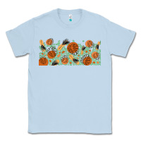 Dusty Blue boho plant Classic Tee - TumblerDesignByShophia