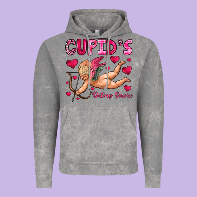 Cupid S Dating Service Vintage Hoodie Designed By Oliviacreatesart