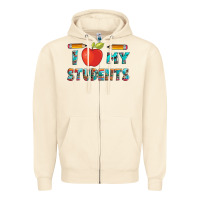Sandshell i love my students with pen and Zipper Hoodie - Artiststas
