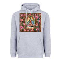 Heather Grey madrecita muchas gracias Heavyweight Hoodie - BarkalooDesign