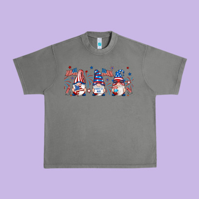4th Of July Gnomes Libbey Glass Urban Heavy Tee Designed By Ranaportraitstore