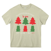 All Want For Christmas Is You Just Kidding I Want Cats Heavy Core Tee | Teevron