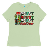 Matcha Howdy howdy howdy Christmas Ladies Tee - NancyCooperArtShop