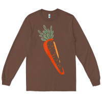 Chestnut big carrot costume cute easy vegetable halloween gift Long Sleeve Tee - longCreatives