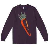 Plum big carrot costume cute easy vegetable halloween gift Long Sleeve Tee - longCreatives