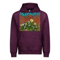 Mauve Wine cactus gemstone Urban Hoodie - AdoDesignShop