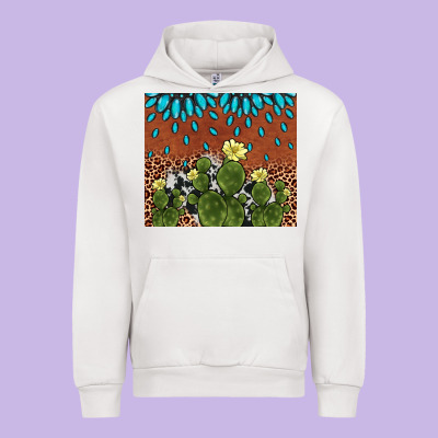 Cactus Gemstone Urban Hoodie Designed By Adodesignshop