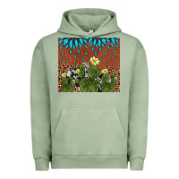 Pigment Oil Green cactus gemstone Urban Hoodie - AdoDesignShop