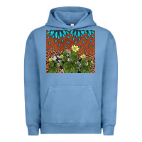 Pigment Pebble Blue cactus gemstone Urban Hoodie - AdoDesignShop